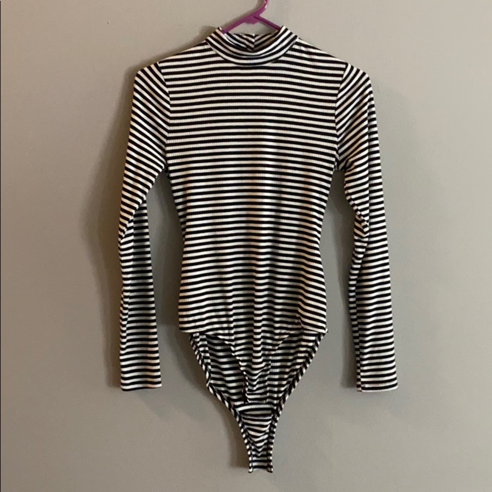 Striped Fitted Bodysuit